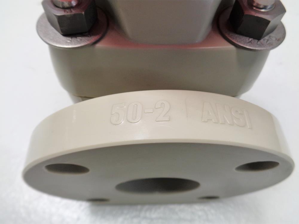 Asahi 2" Flanged Diaphragm 14 Valve, PP Body, PTFE Seals, 1466020 